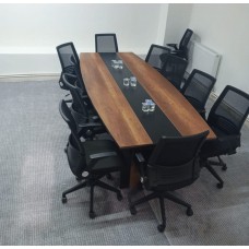 Oval Kesim (Sümenli) Toplantı Masası